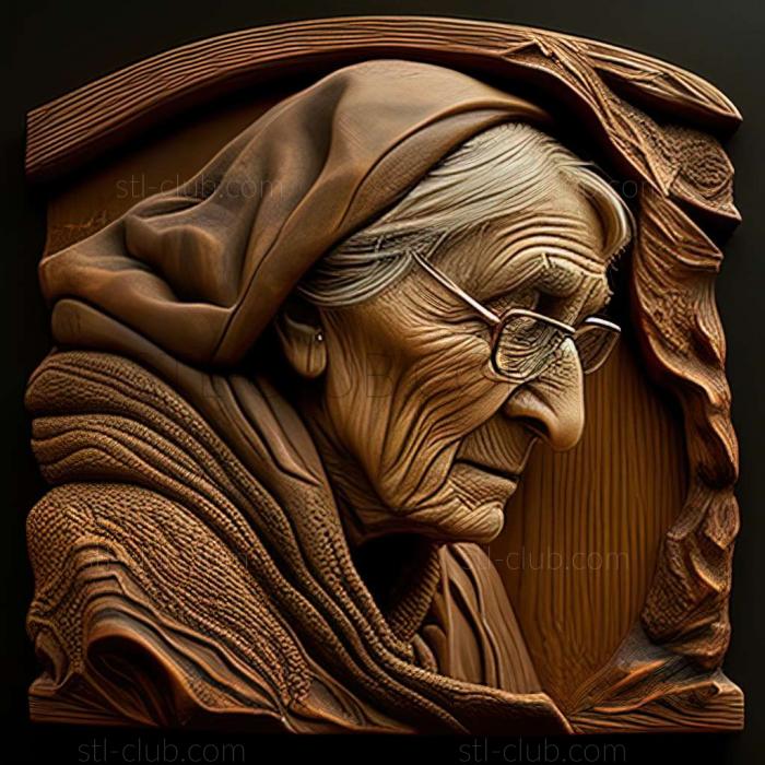 3D модель Элейн Стертевант, американская художница. (STL)